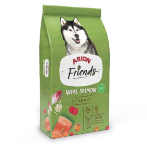 Petfood Concept ARION-FRIENDS-SALMON- - Arion Vital Salmon Croquettes: For dogs, salmon & oil for healthy skin and coat. Rich in Omega 3