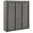 vidaXL 297495 - Armoire avec compartiments et barres 150x45x175 cm Tissu