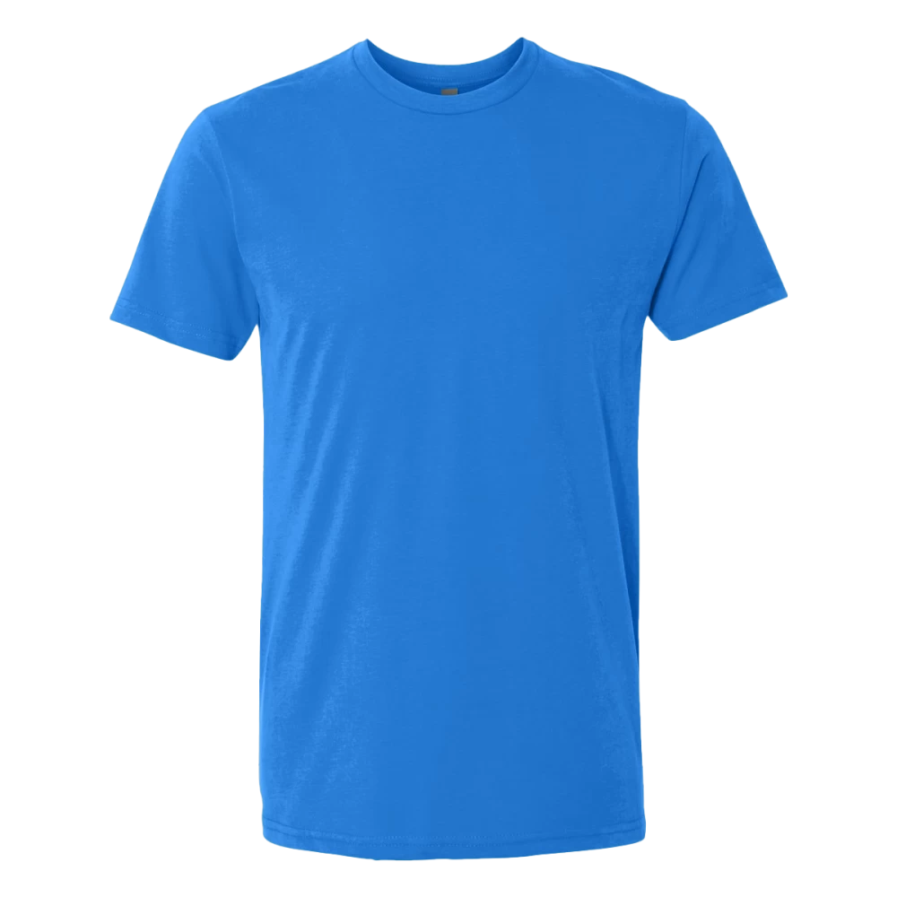 A bright blue t-shirt