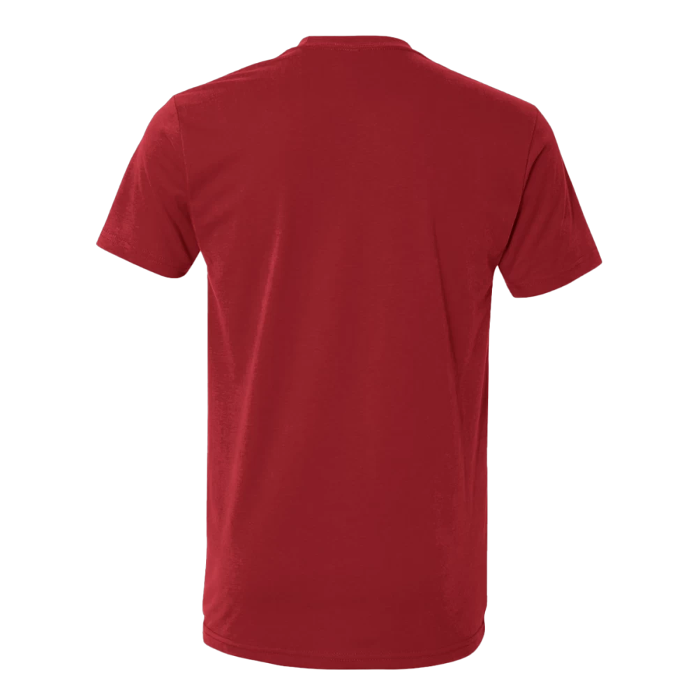 A dark red t-shirt