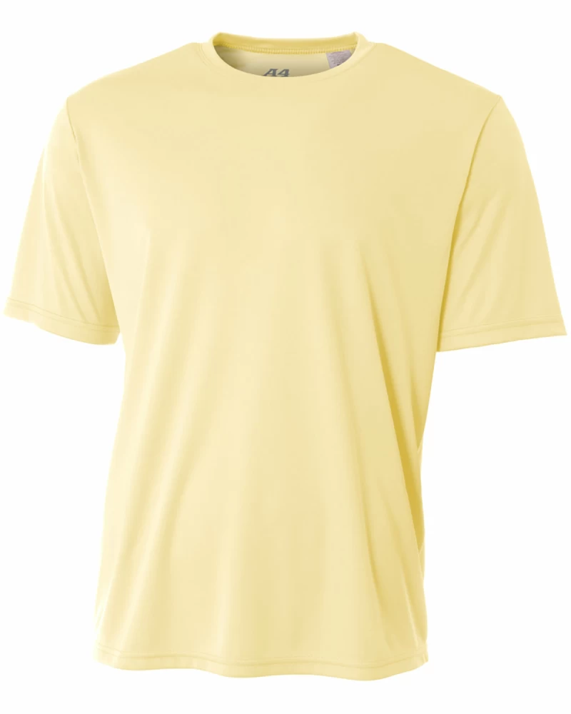 A pale yellow t-shirt