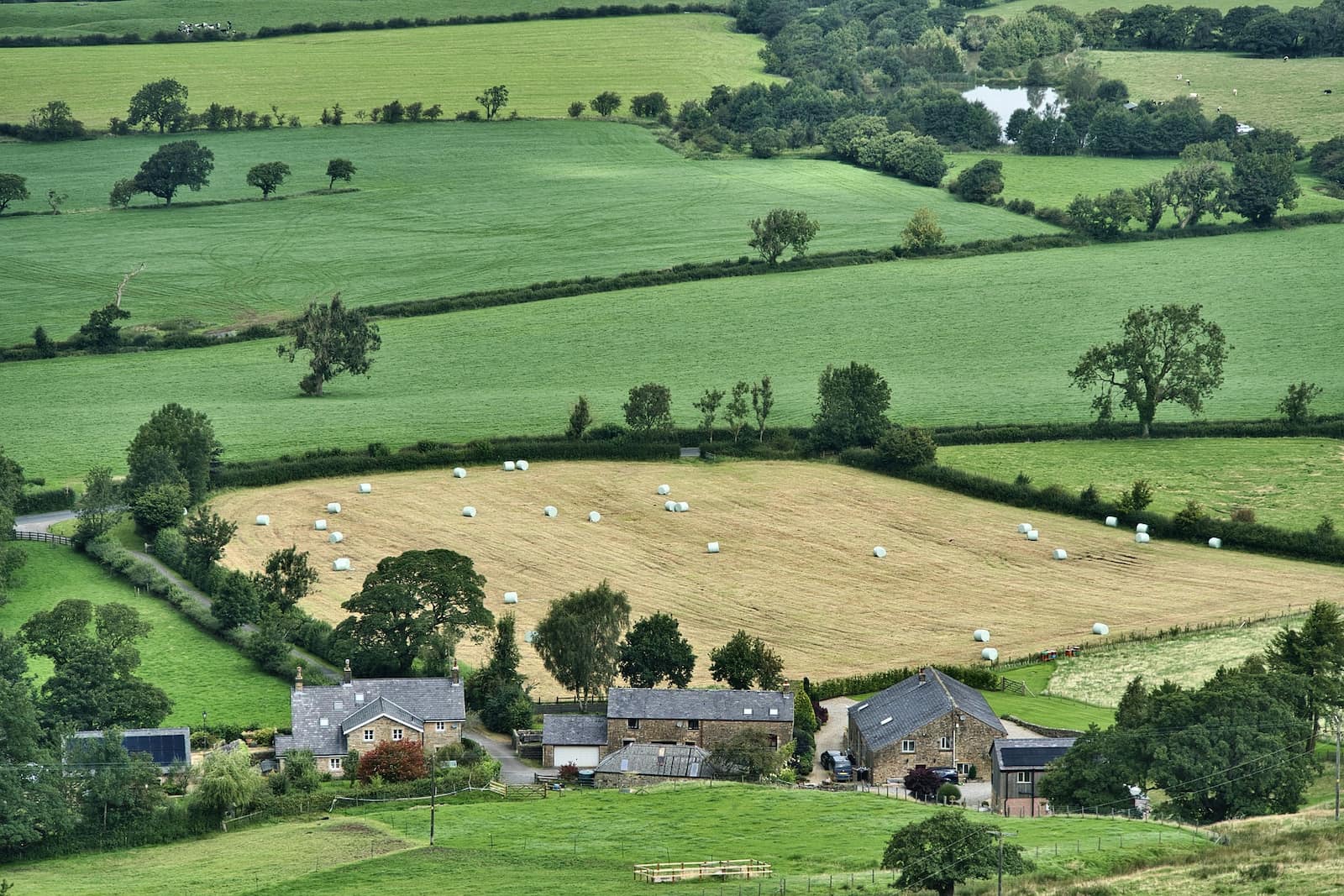 A smaller farm in the countryside