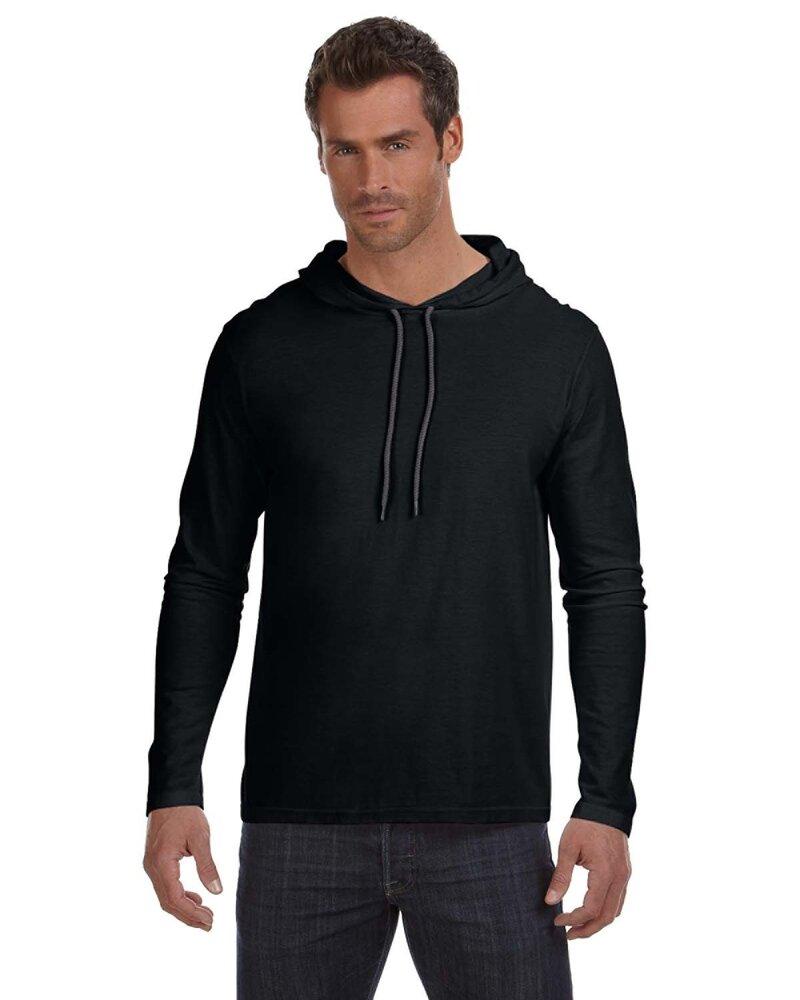 Anvil 987 - Lightweight Long Sleeve Hooded T-Shirt