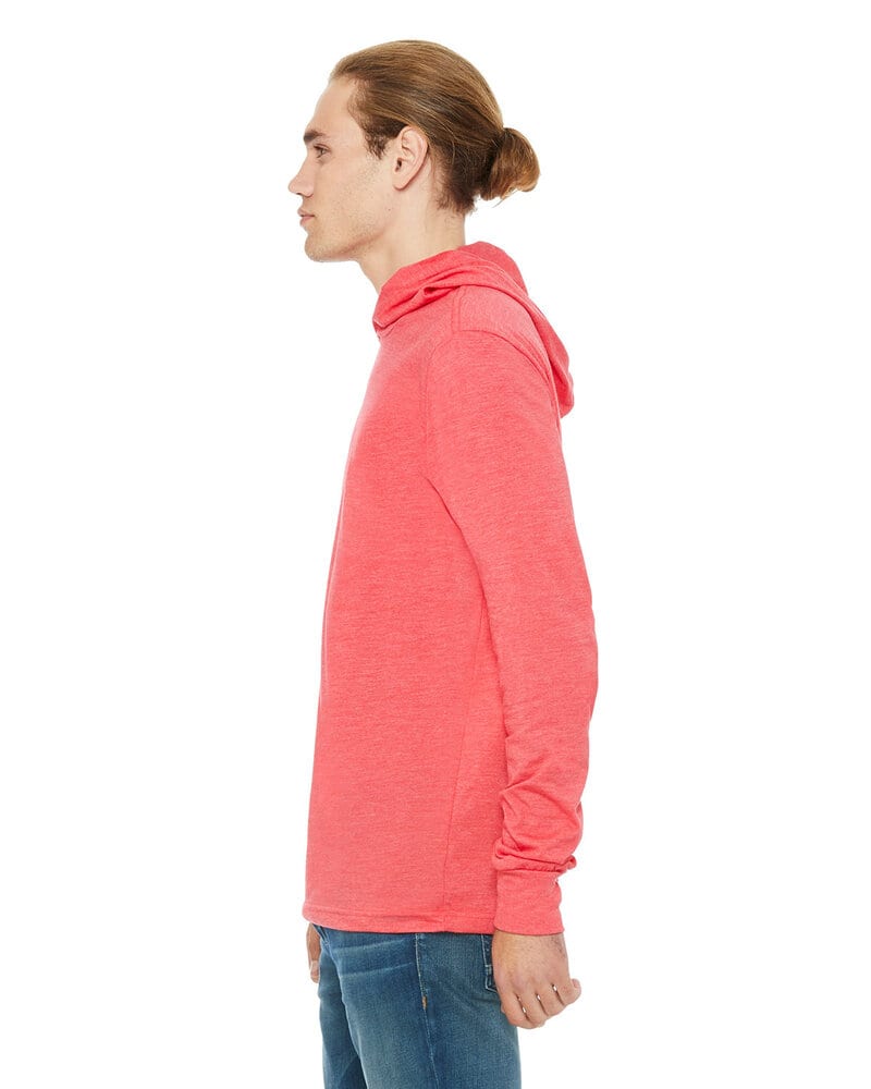 Bella+Canvas 3512 - Unisex Long Sleeve Jersey Hooded T-Shirt