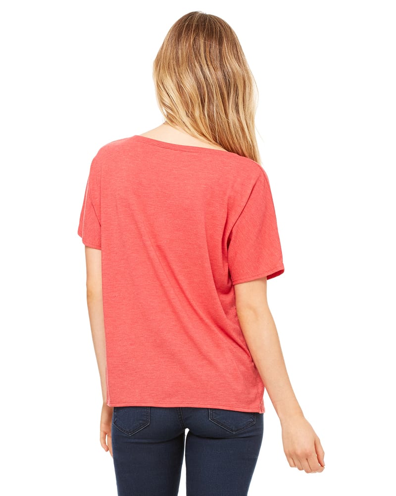 Bella+Canvas 8815 - Ladies' Flowy V-Neck Drop-Sleeve Tee