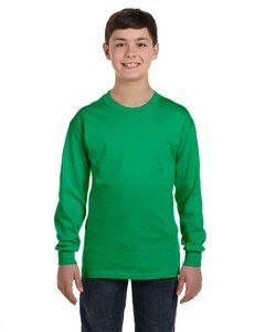 Gildan 5400B - Youth Heavy Cotton Long Sleeve T-Shirt Irish Green