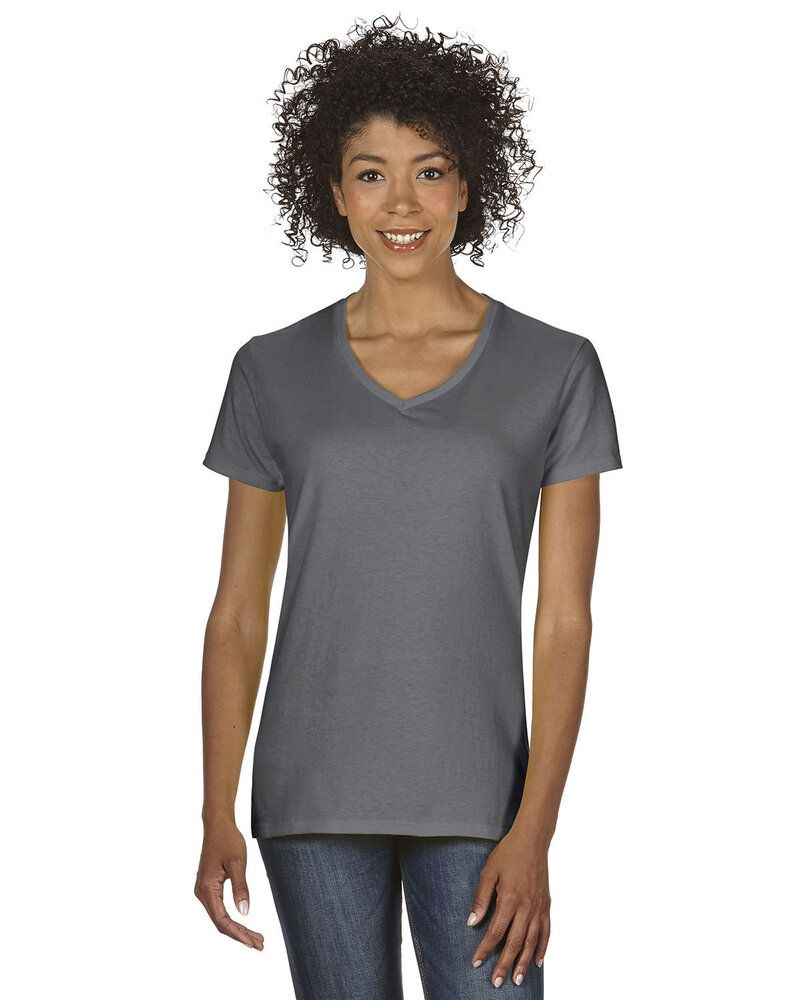 Gildan 5V00L - Ladies' Heavy Cotton V-Neck T-Shirt with Tearaway Label