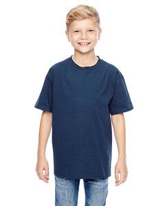 Hanes 498Y - Hanes® Youth Nano-T® Cotton T-Shirt Navy