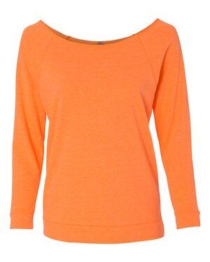 Next Level 6951 - Ladies Terry Raw Edge Three-Quarter Sleeve Raglan