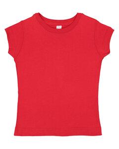 Rabbit Skins 3316 - Fine Jersey Toddler Girl's T-Shirt Red