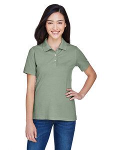 Harriton M265W - Ladies 5.6 oz. Easy Blend Polo Dill