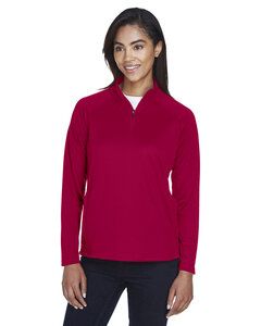 Devon & Jones DG440W - Ladies Stretch Tech-Shell® Compass Quarter-Zip Red