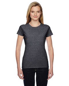 Fruit of the Loom SFJR - Ladies' SofSpun Jersey Crewneck T-Shirt Charcoal Heather