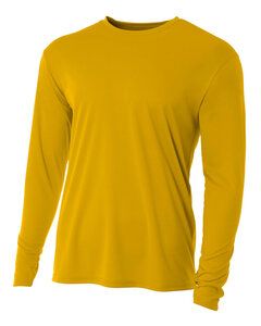 A4 N3165 - Long Sleeve Cooling Performance Crew Shirt Gold