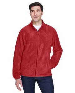 Harriton M990 - Men's 8 oz. Full-Zip Fleece Red