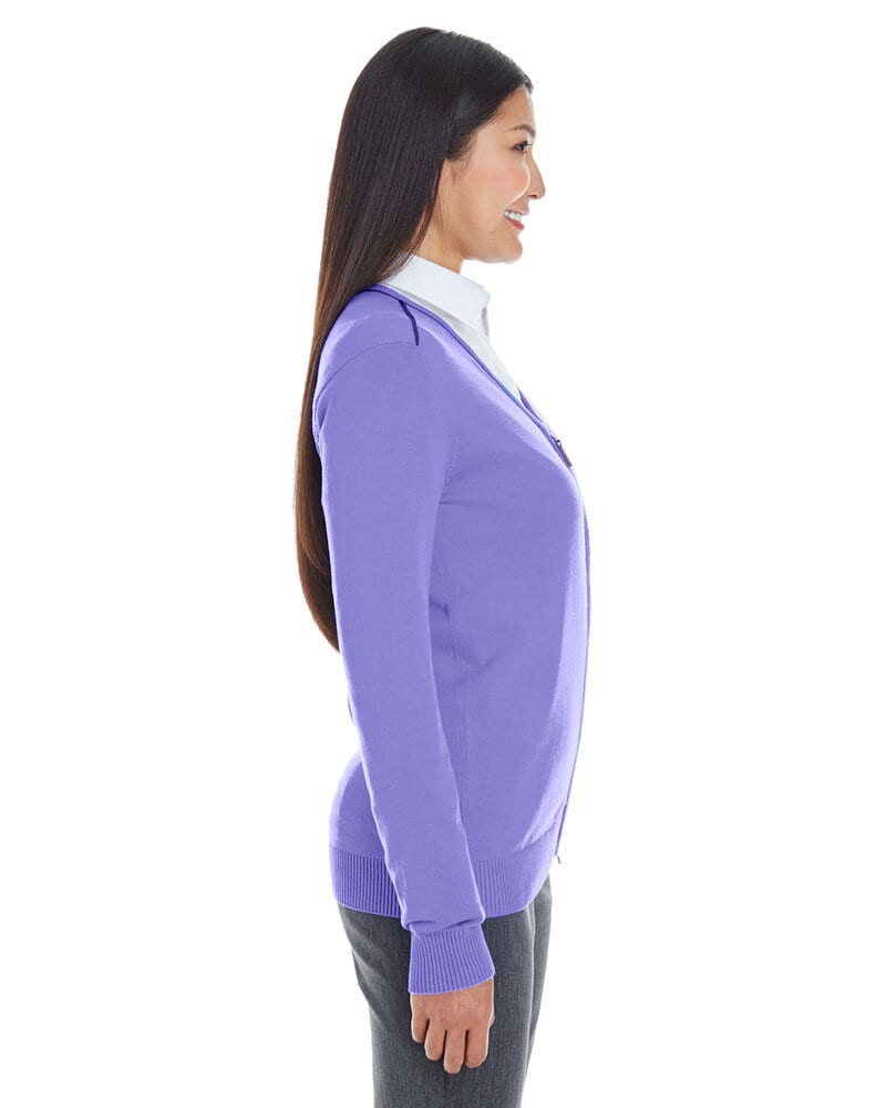 Devon & Jones DG478W - Ladies Manchester Fully-Fashioned Full-Zip Sweater