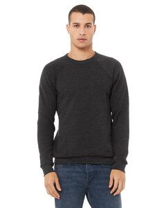 Bella+Canvas 3901 - Unisex Sponge Fleece Crewneck Sweatshirt Dark Grey Hthr