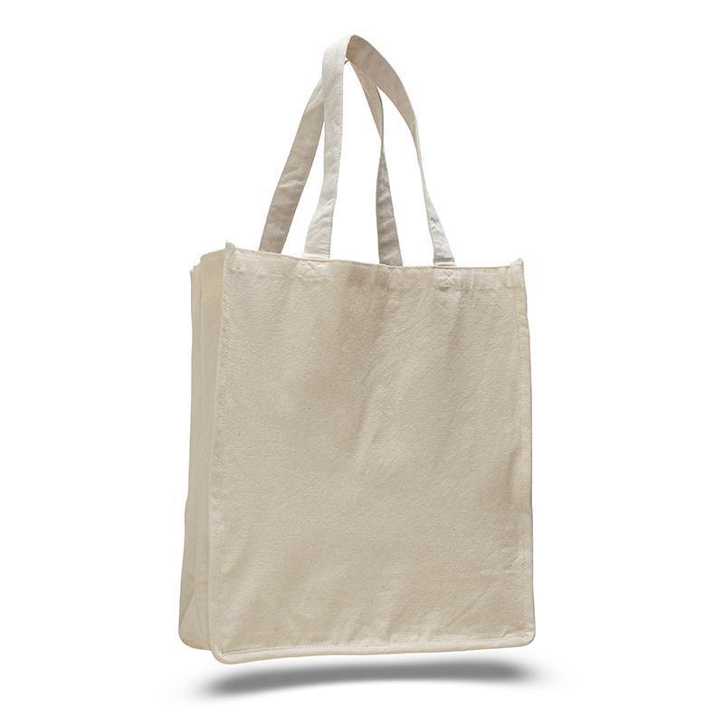 Q-Tees Q125400 - Canvas Jumbo Shopper with Gusset