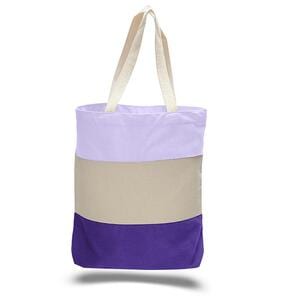 Q-Tees Q125900 - Canvas Tri-Color Professional Tote Bag