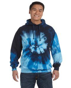 Colortone T307R - Adult Tie Dye Pullover Hood Blue Ocean