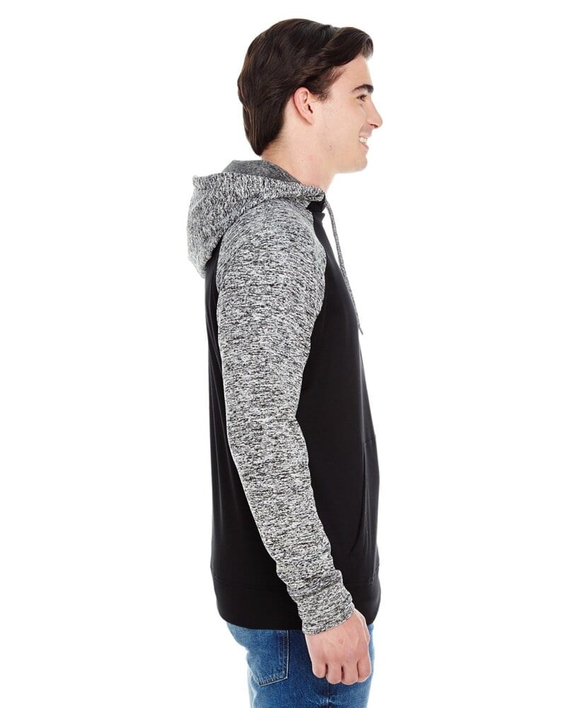 J. America JA8612 - Adult Cosmic Colorblock Pullover Hood