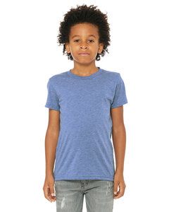 BELLA+CANVAS B3413Y - Youth Triblend Short Sleeve Tee Blue Triblend