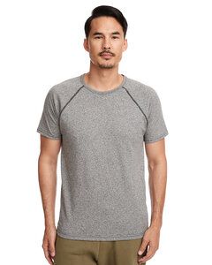 Next Level NL2050 - Men's Mock Twist Raglan Crew Heather Gray