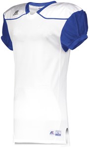 Russell S57Z7A - Color Block Game Jersey (Away) White/Royal