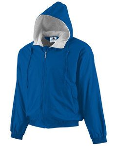 Augusta Sportswear 3280 - Hooded Taffeta Jacket/Fleece Lined Royal blue