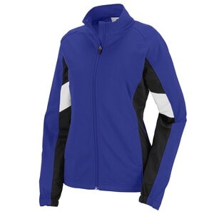 Augusta Sportswear 7724 - Ladies Tour De Force Jacket Purple/Black/White