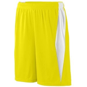 Augusta Sportswear 9736 - Youth Top Score Short Power Yellow/ White