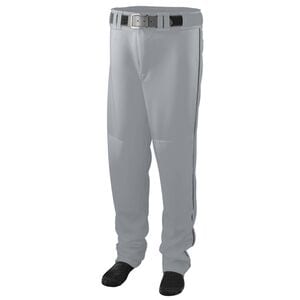 Augusta Sportswear 1446 - Youth Series Baseball/Softball Pant With Piping Silver Grey/Black