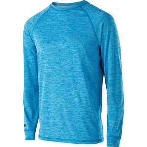 Holloway 222624 - Youth Electrify 2.0 Shirt Long Sleeve Bright Blue Heather