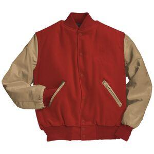 Holloway 224183 - Varsity Jacket Scarlet/Cream
