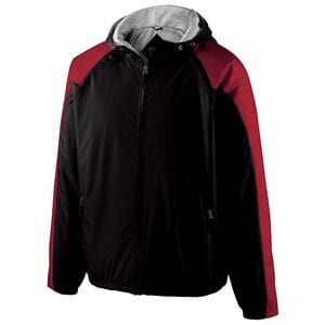 Holloway 229211 - Youth Homefield Jacket Black/Scarlet