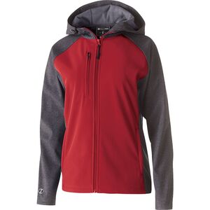 Holloway 229357 - Ladies Raider Softshell Jacket Carbon Print/ Scarlet