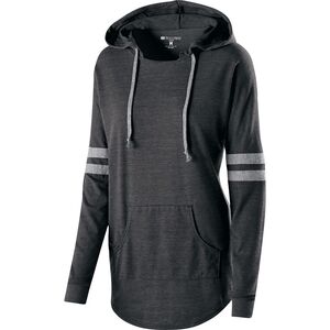 Holloway 229390 - Ladies Hooded Low Key Pullover Vintage Black/Vintage Grey