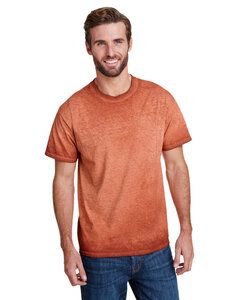 Tie-Dye CD1310 - Adult Oil Wash T-Shirt Orange