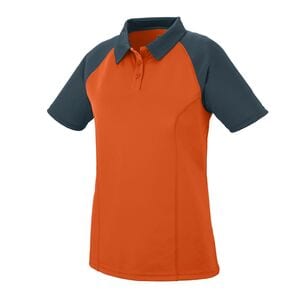 Augusta Sportswear 5405 - Ladies Scout Polo Orange/ Slate
