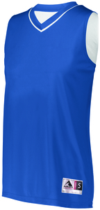 Augusta Sportswear 154 - Ladies Reversible Two Color Jersey Royal/White