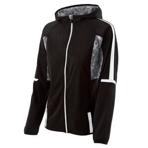 Holloway 229351 - Ladies Fortitude Jacket Black/White/White Print