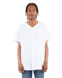 Shaka Wear SHBBJ - Adult 7.5 oz., 100% US Cotton Baseball Jersey White