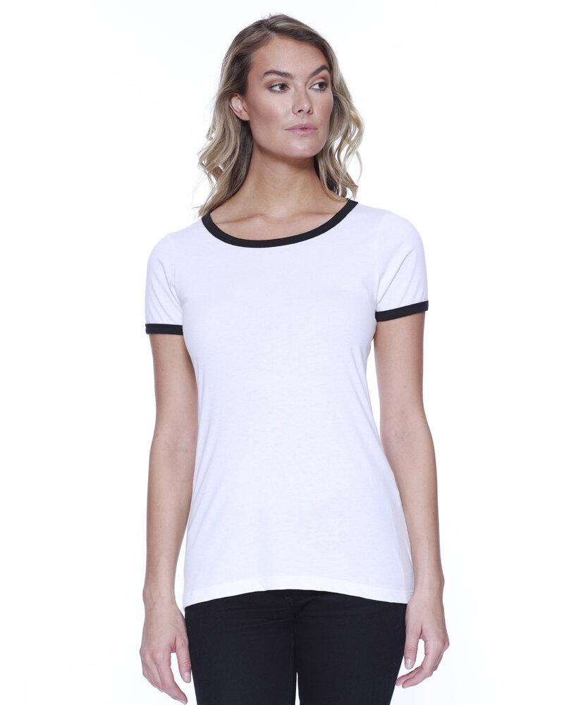 StarTee ST1431 - Ladies CVC Ringer T-Shirt