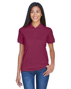 UltraClub 8530 - Ladies Classic Piqué Polo Burgundy