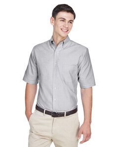 UltraClub 8972 - Mens Classic Wrinkle-Resistant Short-Sleeve Oxford