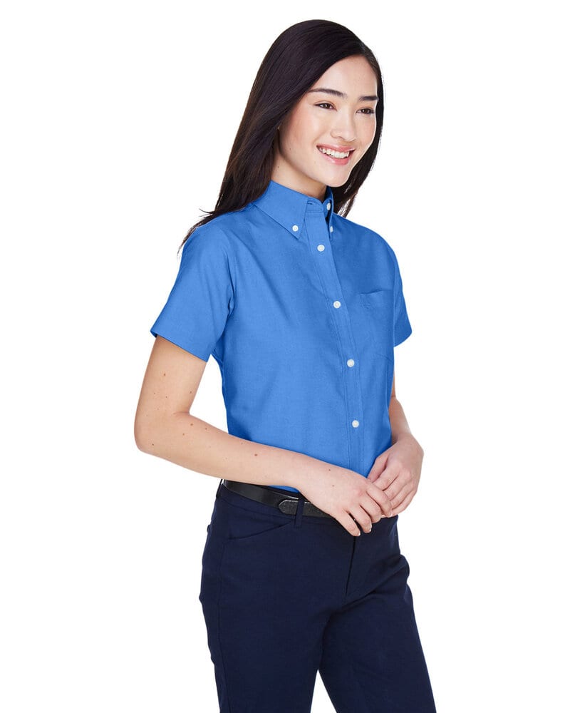 UltraClub 8973 - Ladies Classic Wrinkle-Resistant Short-Sleeve Oxford