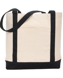 Gemline 127 - Ensign's Boat Tote Bag Natural/Black