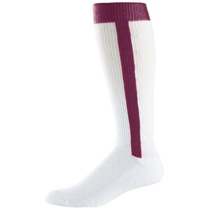 Augusta Sportswear 6011 - Youth Baseball Stirrup Socks Maroon (Hlw)