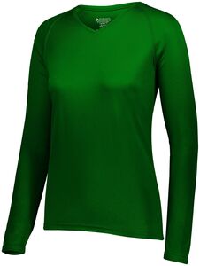 Augusta Sportswear 2797 - Ladies Attain Wicking Long Sleeve Tee Dark Green