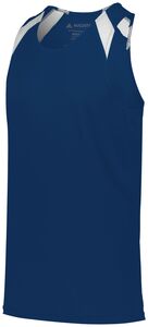 Augusta Sportswear 343 - Overspeed Track Jersey Navy/White